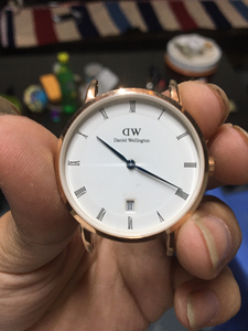 dw正品手表男款蓝针日历款