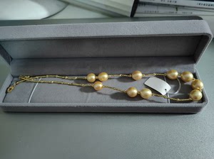 回血转卖：南阳巴洛克金珠项链串，天然珍珠！高颜值！偏远地区不