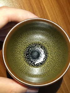 建盏 张国平绿鹧鸪 全品无暇 手握器型 闻香杯 7.4口径