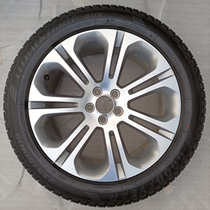 领克01银色原厂原装19寸拆车铝合金轮毂轮胎铝圈钢圈台铃轮廓