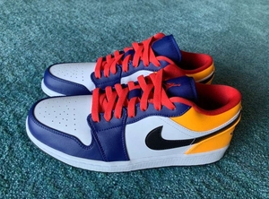 aj1 乔丹 湖人 蓝黄拼接 休闲 耐克 正品 男女鞋 55