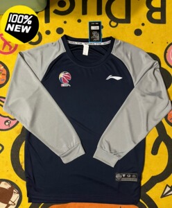 李宁赞助cba长袖篮球速干训练服男女同款t恤投篮服美式运动健