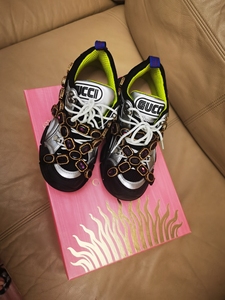 gucci 宝石灭霸女款运动鞋 老爹鞋37码 正品.宝石可拆