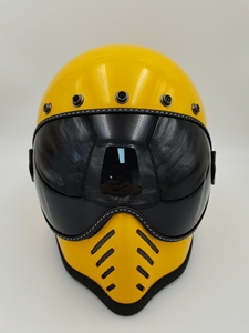 汤普森moto3同款四级通用头盔 巡航幽灵骑士复古全盔玻璃钢