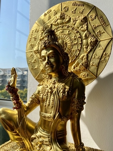 阿赞初 2550年泽度金供奉 7寸,国内现货,泰国纯手工雕像