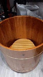 70cm宽*65cm高 泡澡木桶圆形杉木沐浴成人浴盆木质浴缸