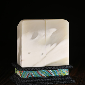 【孤品秒杀】廖洪远免费篆刻寿山石心心相印对章印章89f79