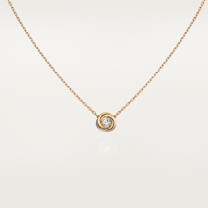 16 cartier卡地亚trinity项链玫瑰金黄金白金三环