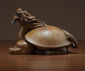 铜师傅吉祥龙龟长寿招财助财新中式家居玄关客厅装饰高端全铜摆件