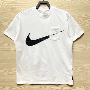 正品 nike耐克 新款短袖 男女情侣运动口袋钩t桖 胸口大