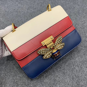 gucci古驰玛格丽特皇后拼中号宽肩带单肩斜挎包 尺寸 23