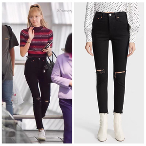 redone 破洞牛仔裤 lisa同款 26码