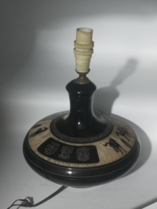 八骏图陶瓷台灯 八十年代博山美术陶瓷厂老陶瓷,老物件