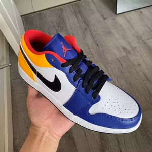 闲置 乔丹 湖人 蓝黄拼接 耐克 正品 休闲 aj1 男女鞋