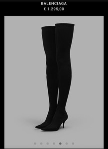 巴黎世家balenciaga过膝袜靴黑色鞋码37.5鞋码37