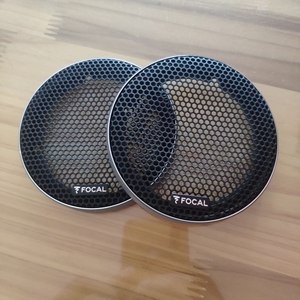 法国劲浪黄盆三分频中音喇叭网罩 黄盆3.5寸中音盖板 汽车中