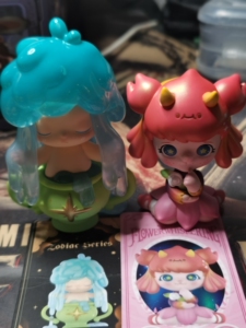 泡泡玛特pop mart正版dimoo系列水瓶座确认款盲盒2