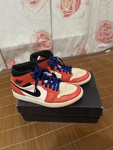 air jordan 1 mid 小白扣碎 白橘 尼克斯