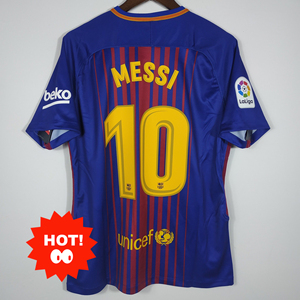 17-18赛季1718巴萨主场球衣10号梅西球衣