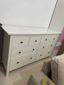 宜家汉尼斯八斗柜 尺寸长一米六,宽五十,高九十六,环保无味