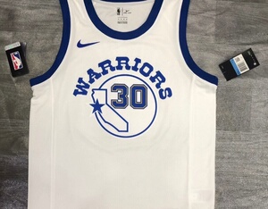 斯蒂芬库里球衣 nba勇士队30号复古限定sw球迷版篮球服背