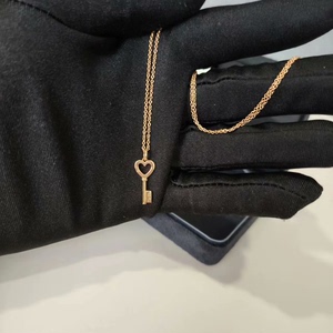 蒂芙尼Tiffany心形钥匙项链，入门经典保值款，18k黄金