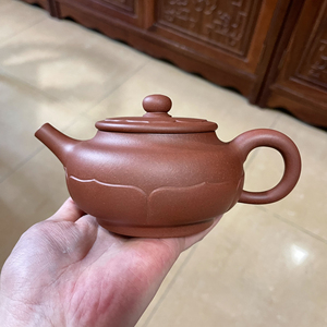 孙平紫砂壶 孤品六瓣菱花 全手工名家实力派 国工 陈腐五十年