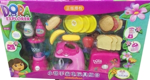 朵拉小帮手过家家厨房 水果搅拌机三件套玩具 亲子互动礼品玩具