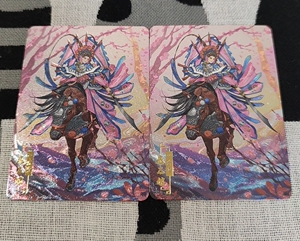 宁缺原创古风京剧水浒卡一丈青扈三娘粗闪 半粗套卡,一套2张球