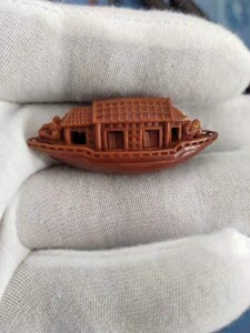 新雕还原明朝王叔远雕刻的核舟记,继成核雕,按照中学时语文书上