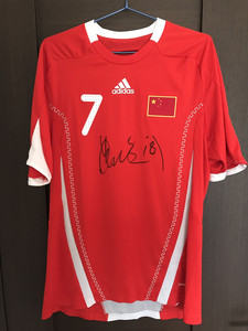 2008年北京奥运会中国队国足蒿俊闵落场球衣