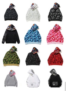 【现货实拍】bape adults双帽迷彩鲨鱼外套_阿里巴巴找货神器