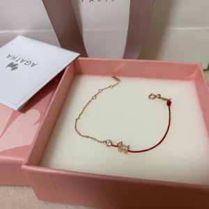 agatha小狗手链红绳正品