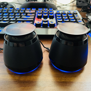 雷蛇 锥齿悍鲨 ferox便携音响,绝版货,蓝色底光版本,正