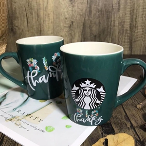 星巴克微瑕陶瓷杯子大容量马克杯咖啡杯