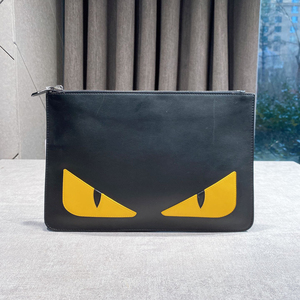 【96新】fendi芬迪小恶魔黄眼睛手拿包