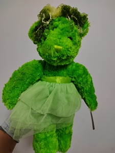 韩国产 济州岛joanne bear 泰迪熊博物馆 限量绿色