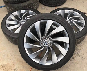 19寸大众cc轮毂黄金海岸原厂拆车件一套