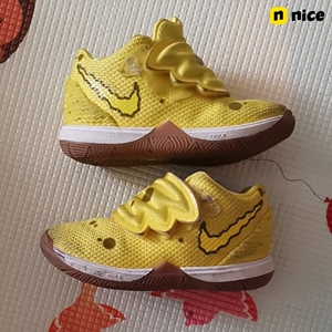 nike欧文5海绵宝宝,婴童,正品尺码7c,成色如图,售出不