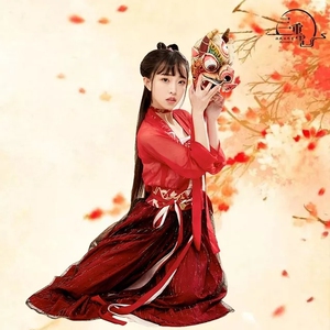 十三余小豆蔻儿彼岸花汉服女汉元素对襟齐腰襦裙春夏