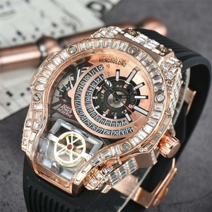 杰森斯坦森同款宇舶镶钻个性大表盘魔兽mp手表男手表女帅气学生