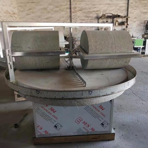 电动石碾子 辣椒酱石碾石磨 谷子碾米机去皮机