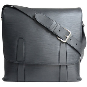 [95新]lv黑色水波纹大号男包单肩包斜挎包户外背包