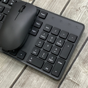 小米 无线键鼠套装 简洁轻薄 全尺寸104键键盘 舒适鼠标