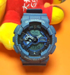 卡西欧手表牛仔蓝