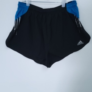 adidas climalite男款马拉松慢跑速干短裤三道杠