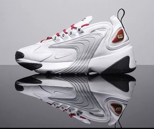 正品nike耐克zoom 2k白灰红配色