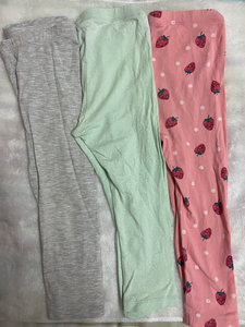 HM儿童裤子，90cm，薄款秋裤，之前腰略大，绿色和草莓图案
