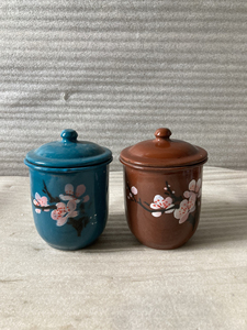 80年代手绘梅花搪瓷杯,长11.5厘米,宽9厘米,高12厘米