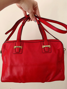 个人闲置～coach蔻驰红色波士顿 包